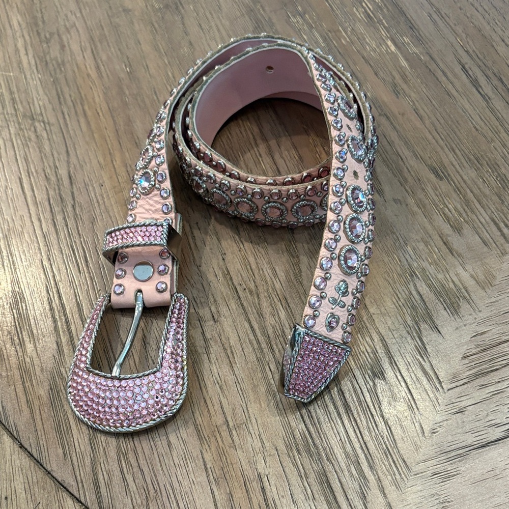 Kippys Pink and Silver Embellished Belt